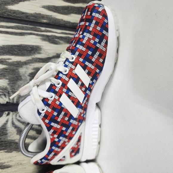 Adidas ZX Flux Torsion Red Womens  Size 7 Athletic Running Shoes S77906 - Picture 9 of 10